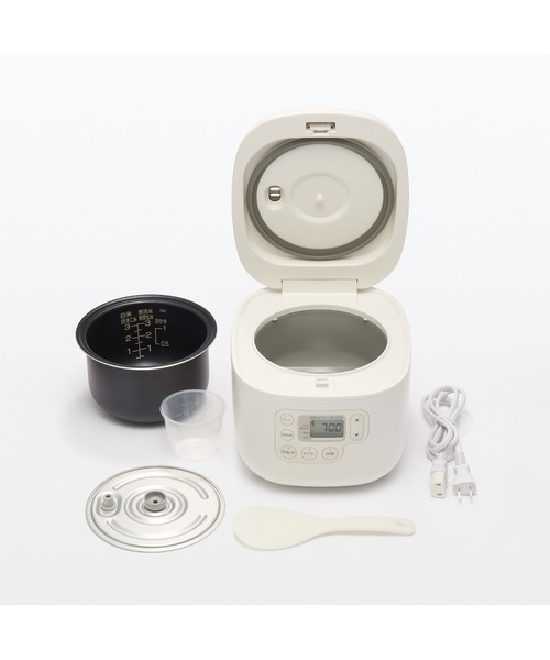 無印良品（MUJI） しゃもじ置き付き炊飯器 3合 型番：MJ‐RC3A3