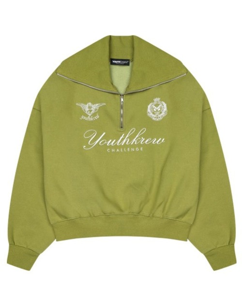 トレーナー スウェット YOUTHKREW ／SNUGハーフZIP（裏起毛） 2985627 レディース YOUTHKREW トレーナー スウェット ／SNUGハーフZIP（裏起毛