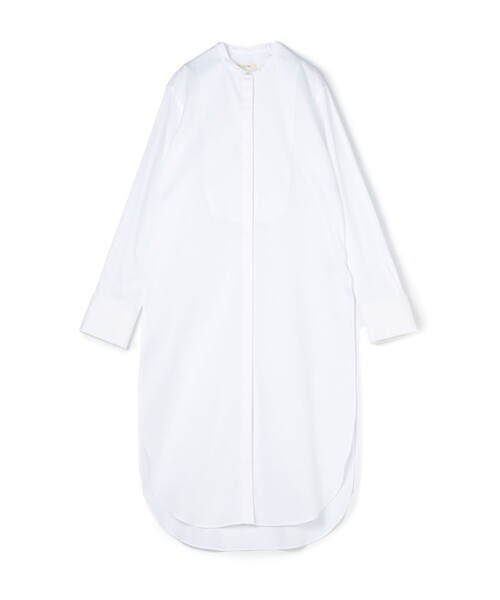 美品 デプレ トゥモローランド 4万円 ブザムシャツワンピース ホワイト 448 DES PRES（デプレ） シャツワンピース ドビークロス ブザムシャツ