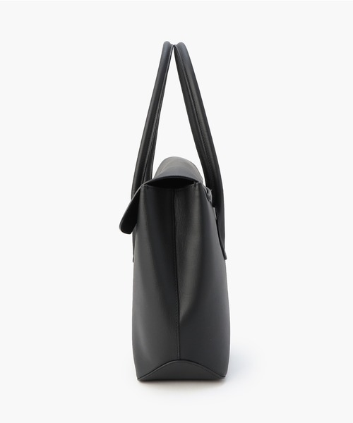 ✨FARO✨Double Face Flap Tote レザー ブラック FARO（ファーロ）の「Double Face Flap Tote/ダブルフェイス