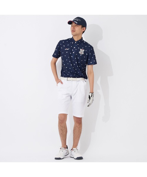 FILA - フィラゴルフ  上下セットアップ　半袖ゴルフシャツL  ショートパンツM フィラゴルフ 上下セットアップ 半袖ゴルフシャツL ショートパンツM