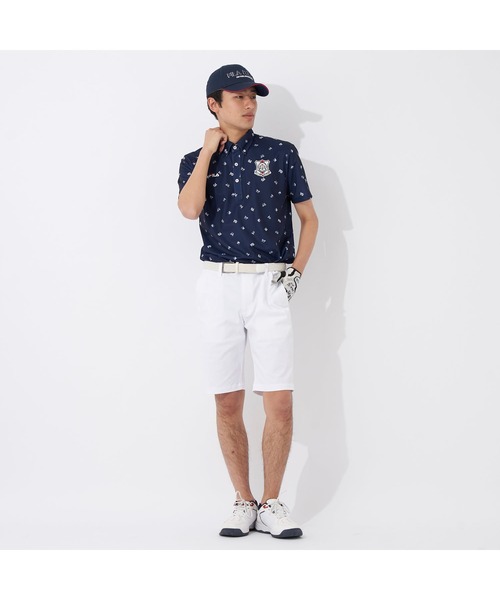 フィラゴルフ 上下セットアップ　半袖ゴルフシャツL ショートパンツM FILA GOLF パンツ GOLF/フィラゴルフ ゴルフウェア ブランド