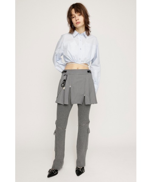 SLY スカート OPEN ZIP PLEATS S/SK オープン ジップ プリーツ