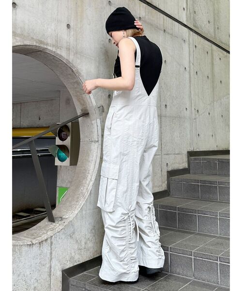 RE ARRIVAL/再入荷 MURUA オールインワン フロントジップロンパース レディース サロペット・オーバーオール・オールインワン