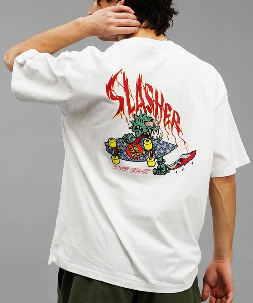 パステルカラー 男女兼用で着れる可愛いCrocサンダルロゴtシャツ ビッグシルエットバックプリントTシャツ（男の子・女の子）（T