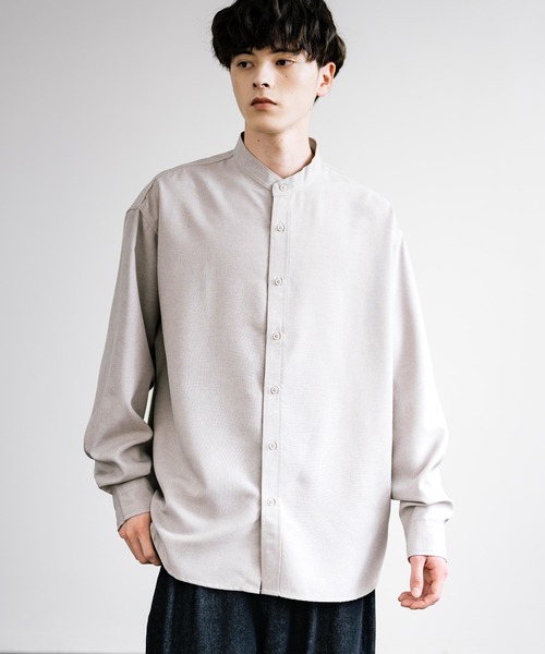 Rocky Monroe（ロッキーモンロー） シャツ ポリトロ バンドカラー