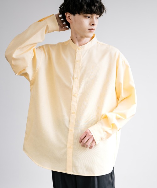 Rocky Monroe（ロッキーモンロー） シャツ ポリトロ バンドカラー