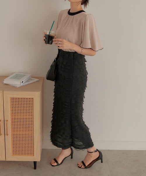 新品未使用 フリルスカート コルセットデザインフリルスカート[品番：AMTW0009955]｜JUNOAH