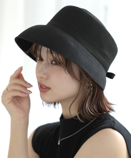 Little＆More 帽子 ハット リボンバケットハット レディース