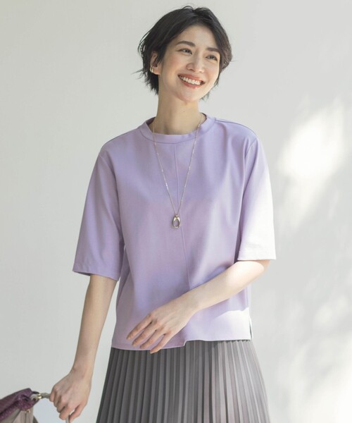 tシャツ TCポンチ モックネック カットソー レディース