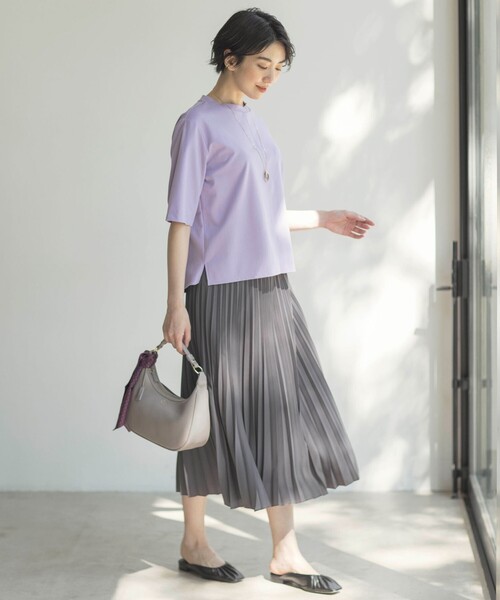 tシャツ TCポンチ モックネック カットソー レディース tシャツ TCポンチ モックネック カットソー レディース