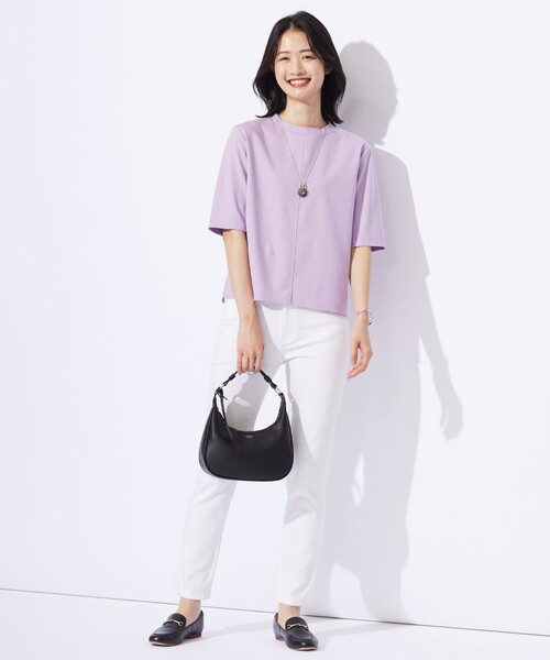 tシャツ TCポンチ モックネック カットソー レディース tシャツ TCポンチ モックネック カットソー レディース
