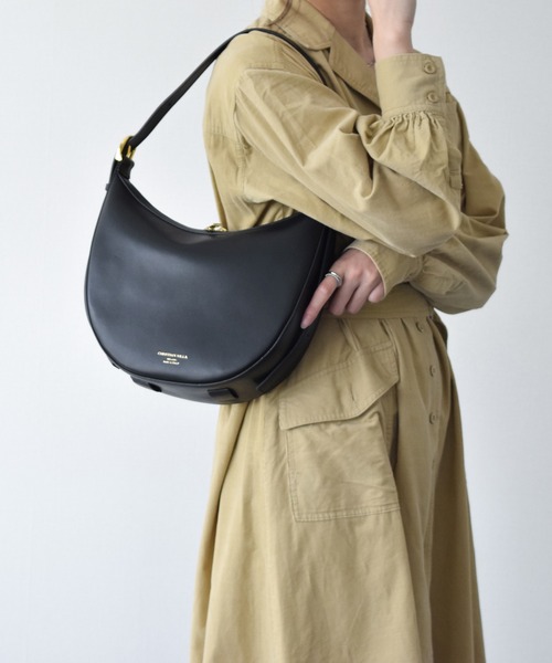 【美品】CHRISTIAN VILLA HOBOバッグ CHRISTIAN VILLA ハンドバッグ 「CHRISTIAN VILLA」ミディアム