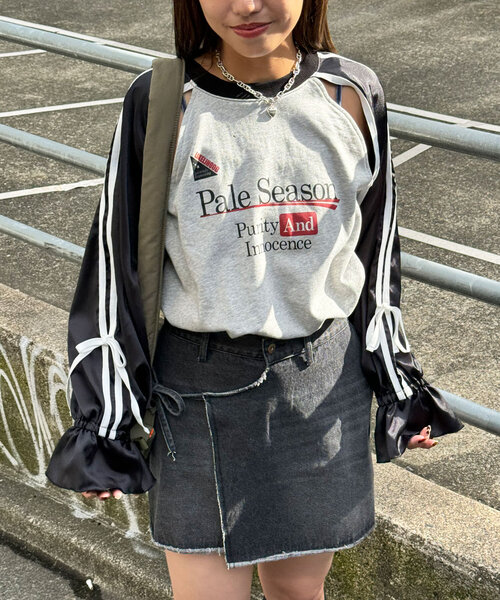 CIAOPANIC tシャツ バレエコアフットボールスウェット