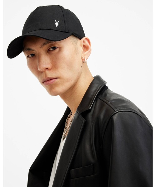 ALLSAINTS（オールセインツ） キャップ 帽子 FEN RAMSKULL EMBROIDERED