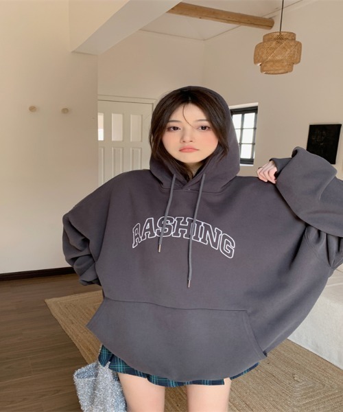 BRIEFING - 【レディース】WOMENS SUEDE HOODIE / ブランドロゴ