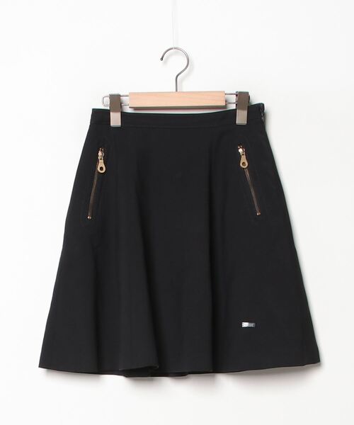 BLUE LABEL CRESTBRIDGE」 フレアスカート 36 ブラック レディース 