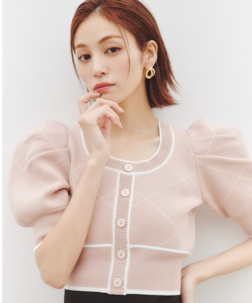 「SNIDEL」 半袖ニット ONE SIZE ホワイト レディース SNIDEL 「SNIDEL」 半袖ニット ONE SIZE ホワイト レディース