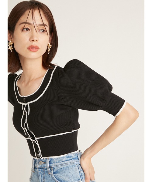 SNIDEL 「SNIDEL」 半袖ニット ONE SIZE ホワイト レディース