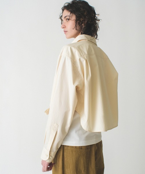 ブラウス シャツ Broad Curved Hem Ribbon Shirt レディース セール】Broad Curved Hem Ribbon Shirt（シャツ/ブラウス