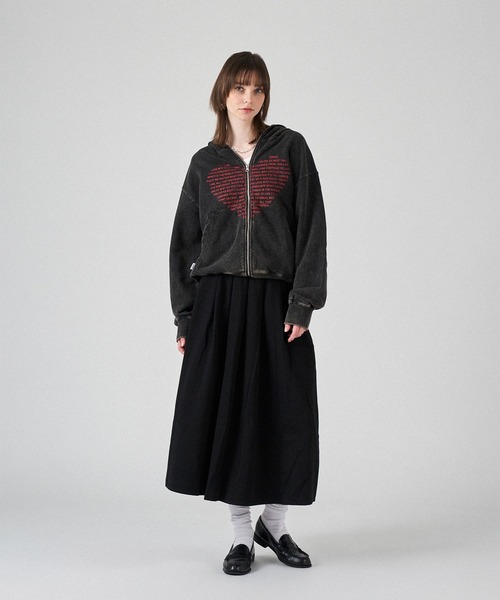 WISH FOR EVER パーカー 「 × ONCILY 」HEART COLLAB FULL-ZIP