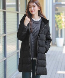 【新年値引き】COACHインナーダウン付き、ファー付きコート Tiaclasse ダウンコート ダウンジャケット フード裏エコファーダウン