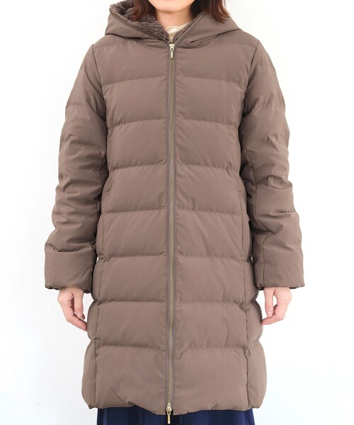 Tiaclasse ダウンコート ダウンジャケット フード裏エコファーダウン