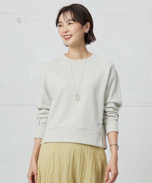 tシャツ 「WEB限定カラーあり」ラメ裏毛 カットソー レディース