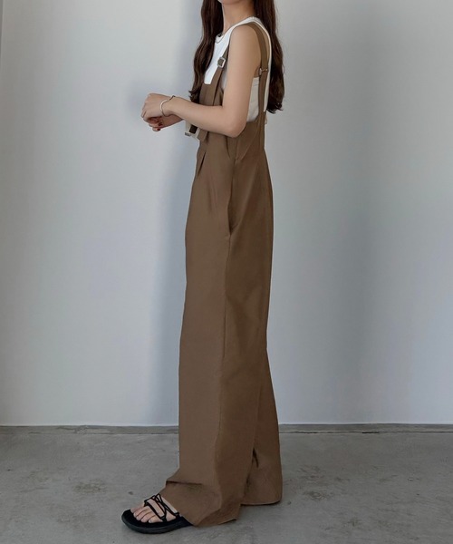 人気完売　ナイロンサロペット Re:EDIT サロペット オーバーオール 「2024SS COLLECTION」「低