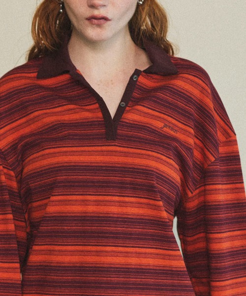 MAISON SPECIAL（メゾンスペシャル） ポロシャツ ポロ Border Polo