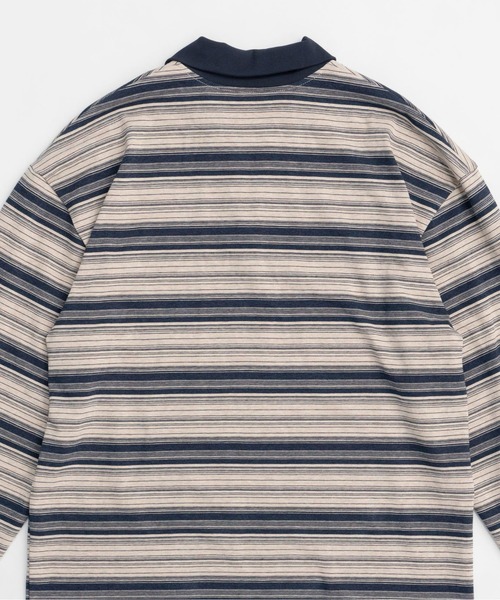 MAISON SPECIAL (メゾン スペシャル)長袖ポロシャツ MAISON SPECIAL（メゾンスペシャル） ポロシャツ ポロ Border Polo