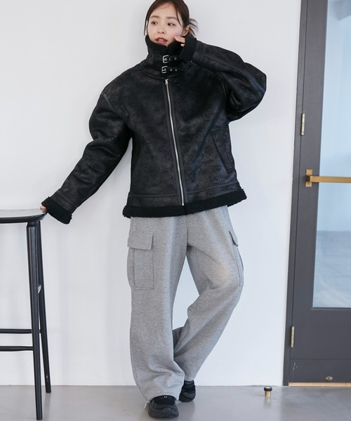 WEGO ムートンジャケット ムートンコート WEGO/ムートンタッチB