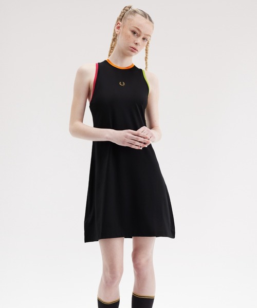 FRED PERRY ワンピース Racerback Tennis Dress／レーサーバック