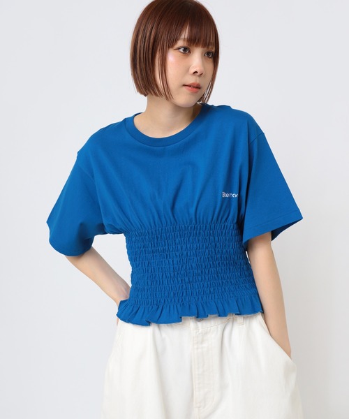 tシャツ M2375 シャーリングデザインＴ レディース RNA tシャツ M2375 シャーリングデザインT レディース