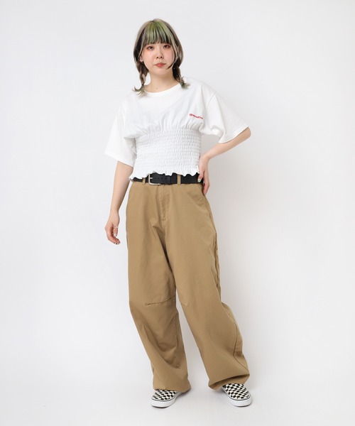 tシャツ M2375 シャーリングデザインＴ レディース RNA tシャツ M2375 シャーリングデザインT レディース