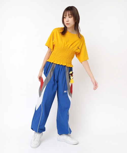 tシャツ M2375 シャーリングデザインＴ レディース RNA tシャツ M2375 シャーリングデザインT レディース