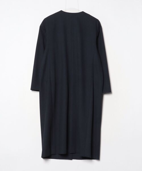 SHIPS（シップス） ノーカラーコート ONE SIZE ネイビー レディース