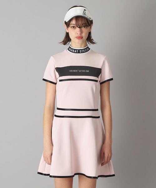 ADABAT STREAM ワンピース UVカット/吸水速乾 クールタッチロゴライン