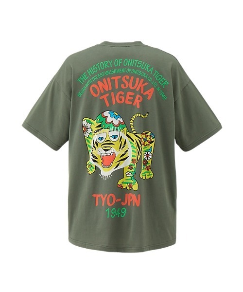 ASK availability first)Onitsuka Tiger OVERSIZED GRAPHIC TEE