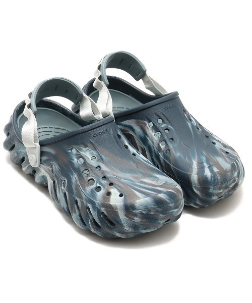 【CROCS】 クロッグサンダル ECHO MARBLED CLOG★大人気 ★兼用 crocs サンダル Echo Marbled Clog / クロックス エコー