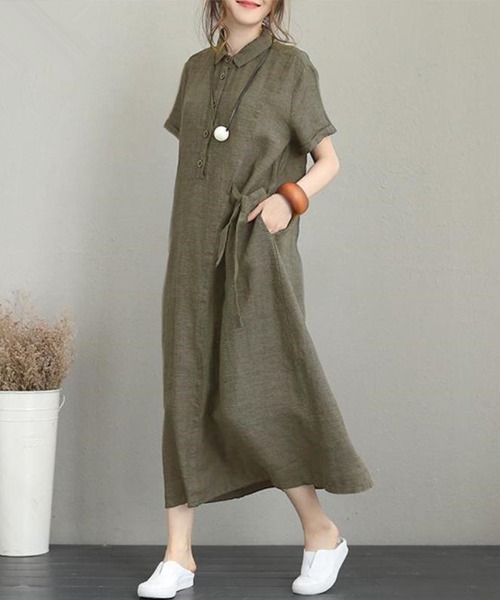 Sally Lunn シャツワンピース ロングシャツワンピース : ZOZOTOWN