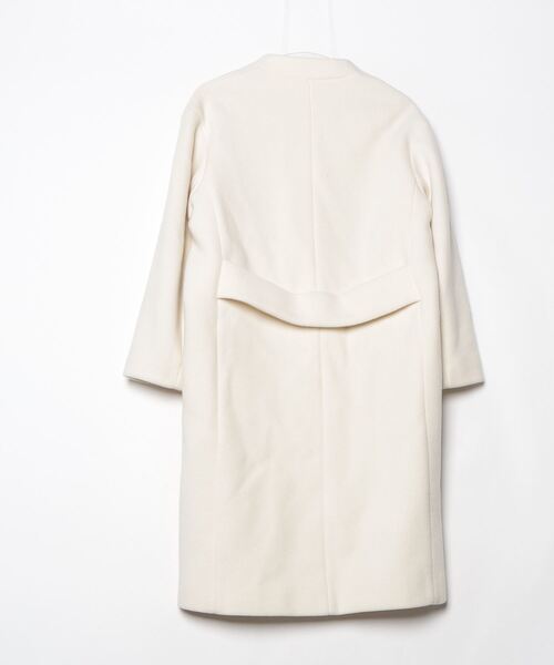 NOBLE（ノーブル） ノーカラーコート 34 ベージュ レディース