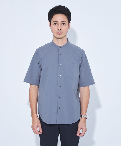 green label relaxing シャツ 「WEB限定」JUST fit バンドカラー