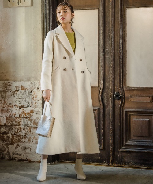 「Andemiu」 チェスターコート SMALL ブラウン レディース_画像7