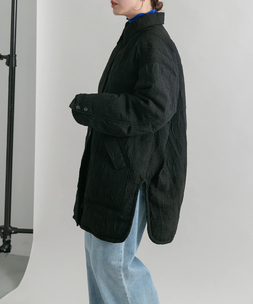 TATRAS◇ROAGNA LONG W COAT/3/ナイロン/BLK/無地/LTA14A4288//