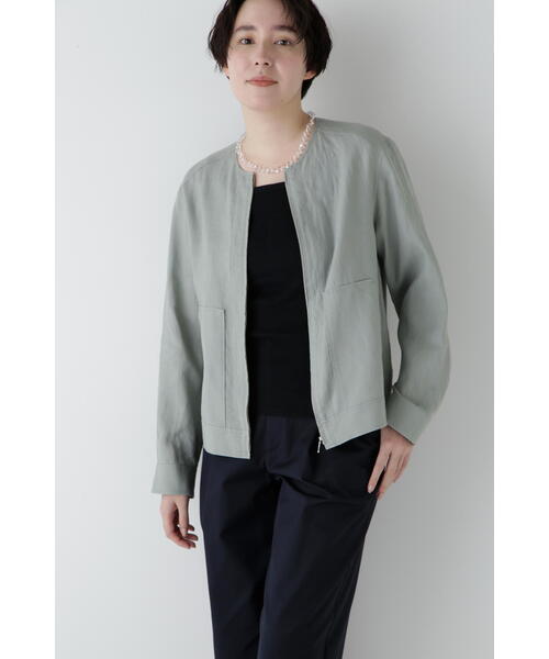 美品10YC ユーティリティジャケット ノーカラー ユニセックス 2XL 黒