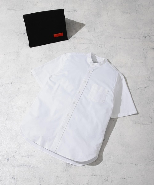 シャツ 「抗菌/消臭」「XXLサイズあり」ハイパフォーマンスバンドカラー半袖シャツ メンズ | URBAN RESEARCH ROSSO MEN | 01