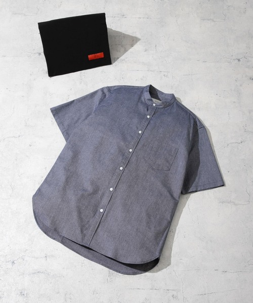 シャツ 「抗菌/消臭」「XXLサイズあり」ハイパフォーマンスバンドカラー半袖シャツ メンズ | URBAN RESEARCH ROSSO MEN