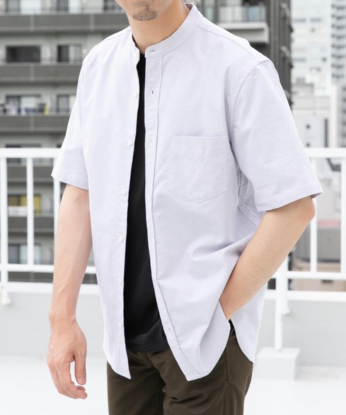シャツ 「抗菌/消臭」「XXLサイズあり」ハイパフォーマンスバンドカラー半袖シャツ メンズ | URBAN RESEARCH ROSSO MEN | 12