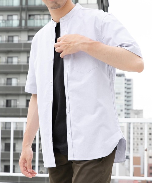 シャツ 「抗菌/消臭」「XXLサイズあり」ハイパフォーマンスバンドカラー半袖シャツ メンズ | URBAN RESEARCH ROSSO MEN | 14